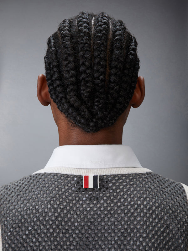 INTARSIA CASHMERE MESH BASKETBALL JERSEY - image 9