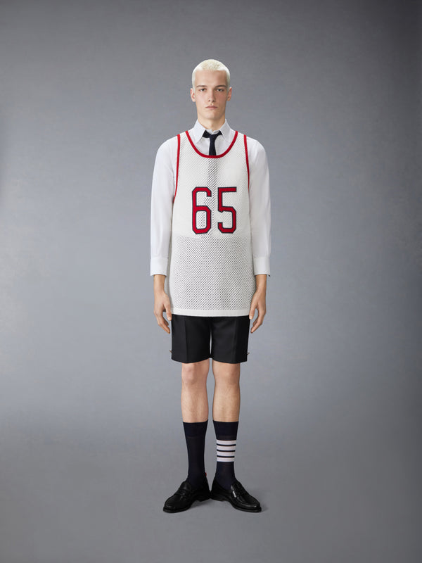INTARSIA CASHMERE MESH BASKETBALL JERSEY - image 3