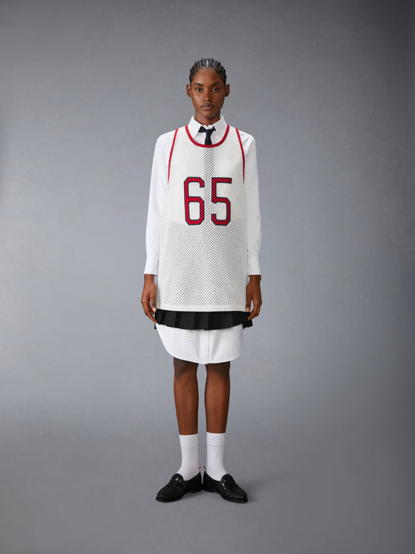 INTARSIA CASHMERE MESH BASKETBALL JERSEY - image 4