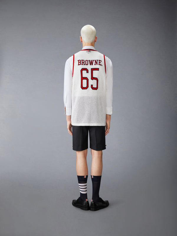 INTARSIA CASHMERE MESH BASKETBALL JERSEY - image 5