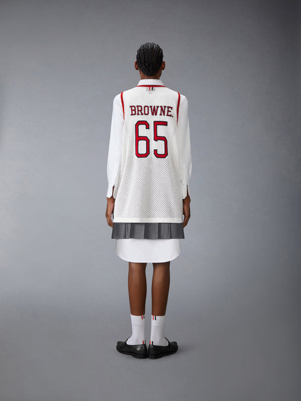 INTARSIA CASHMERE MESH BASKETBALL JERSEY - image 6