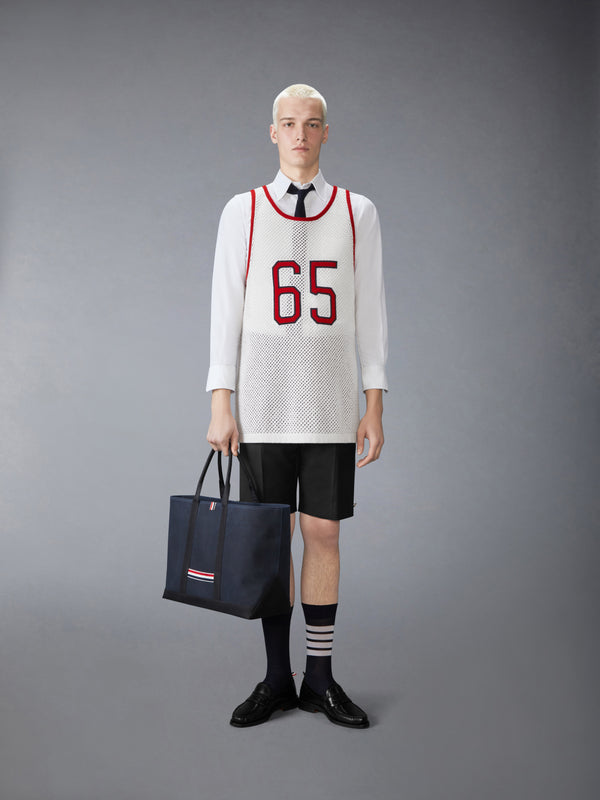 INTARSIA CASHMERE MESH BASKETBALL JERSEY - image 7