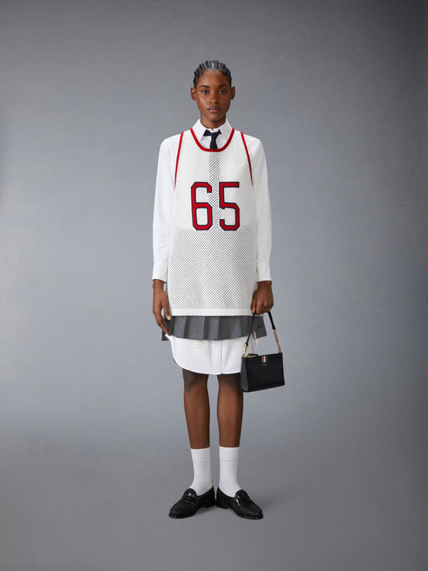 INTARSIA CASHMERE MESH BASKETBALL JERSEY - image 8