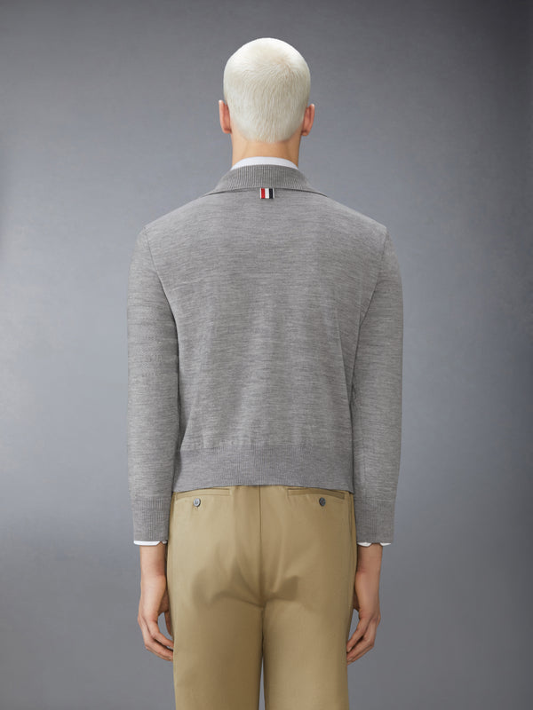 MERINO WOOL DOUBLE FACE 4-BAR HALF ZIP PULLOVER - image 2