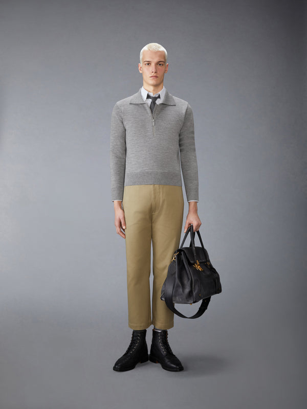 MERINO WOOL DOUBLE FACE 4-BAR HALF ZIP PULLOVER - image 3
