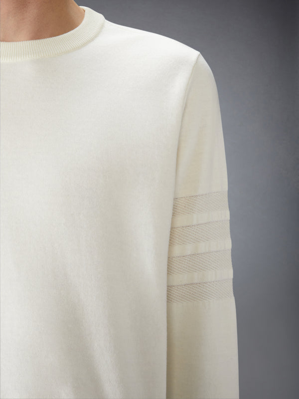 MERINO WOOL DOUBLE FACE 4-BAR CREW NECK PULLOVER - image 5