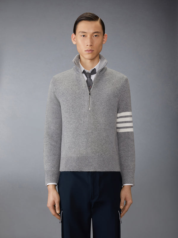 MERINO WOOL 4-BAR FUNNEL NECK PULLOVER - image 1
