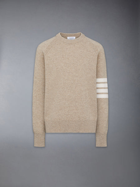 SHETLAND WOOL 4-BAR RELAXED FIT PULLOVER KHAKI