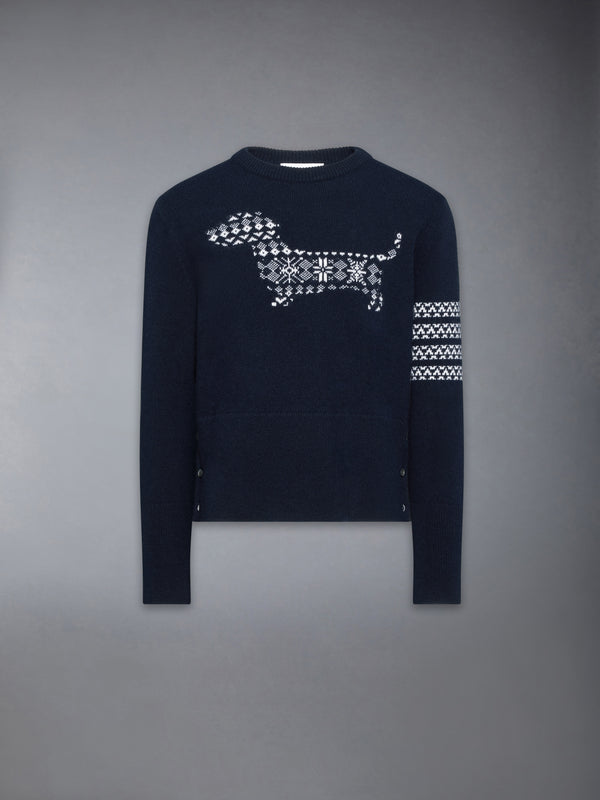 MERINO WOOL HOLIDAY HECTOR  4-BAR PULLOVER - featured image