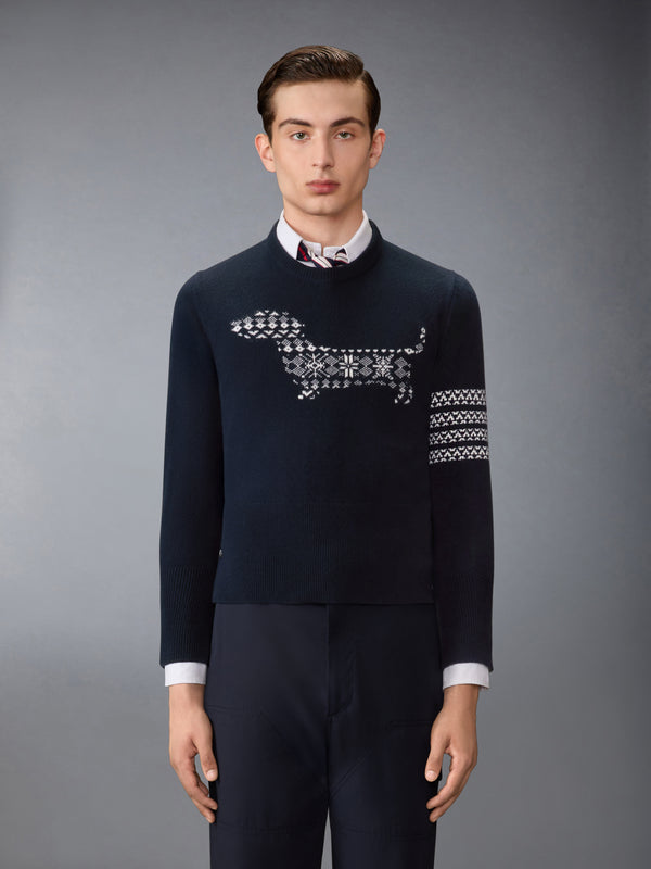 MERINO WOOL HOLIDAY HECTOR  4-BAR PULLOVER - image 1