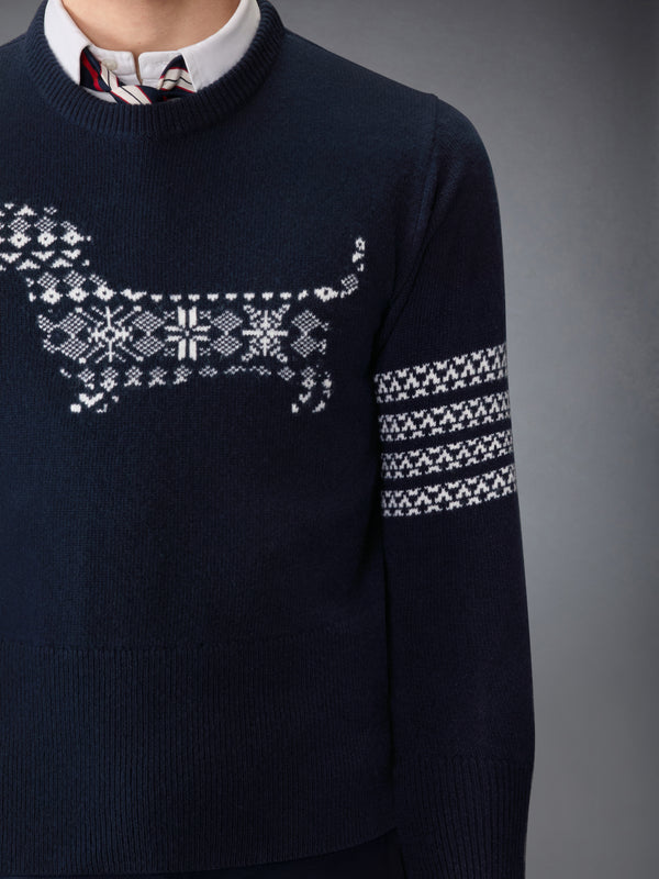 MERINO WOOL HOLIDAY HECTOR  4-BAR PULLOVER - image 5