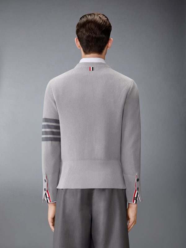 COTTON CARDIGAN STITCH 4-BAR PULLOVER - image 2