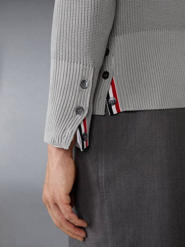 COTTON CARDIGAN STITCH 4-BAR PULLOVER - image 3