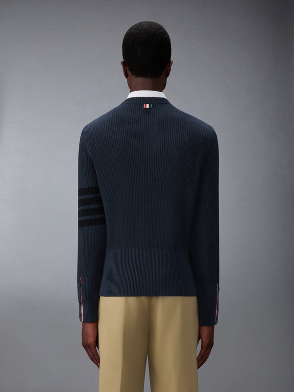 COTTON CARDIGAN STITCH 4-BAR PULLOVER - image 2