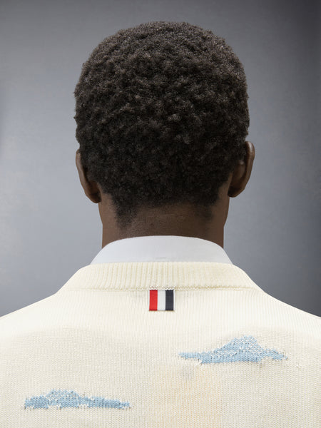 NANTUCKET SCENIC JERSEY PULLOVER WHITE