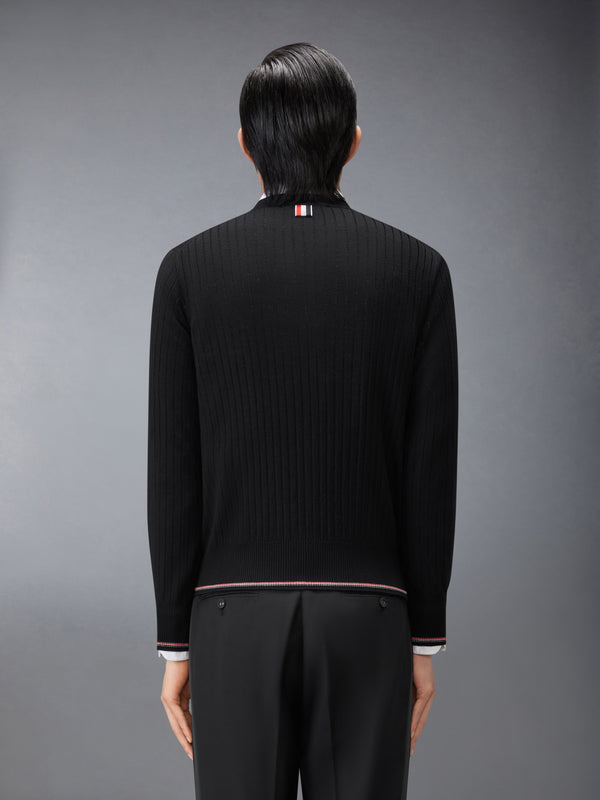 MERINO WOOL RWB RIB STITCH PULLOVER - image 2