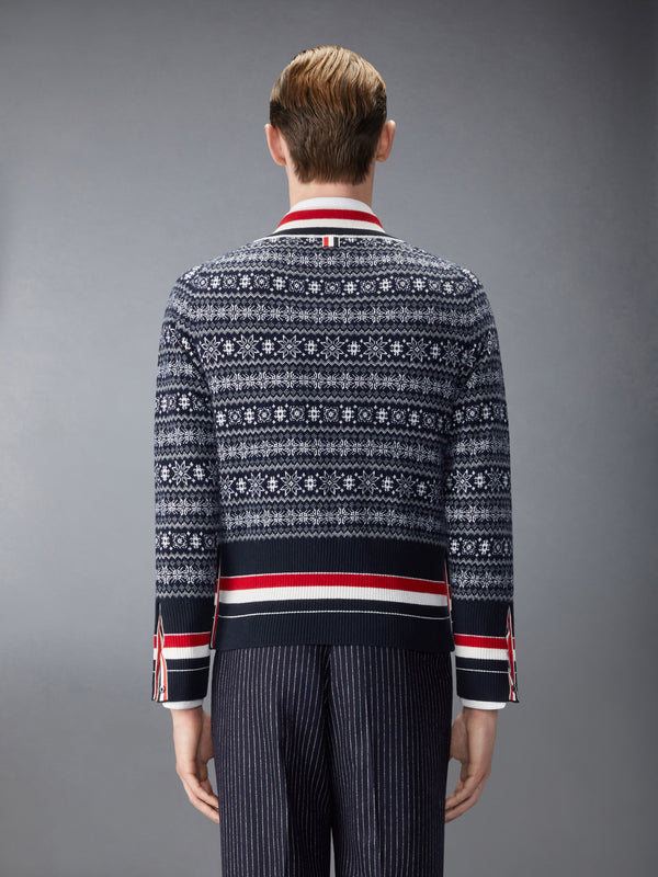 CASHMERE JACQUARD SNOWFLAKE PULLOVER - image 2