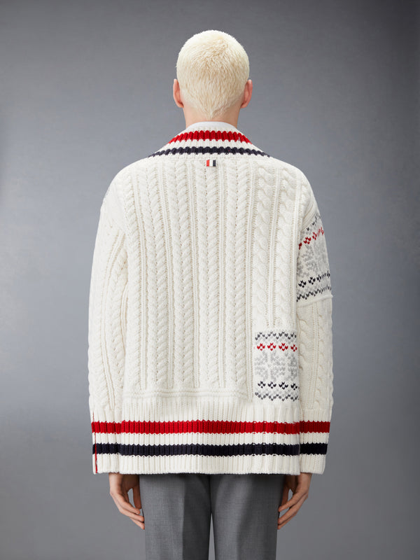 MERINO WOOL FAIR ISLE CRICKET PULLOVER - image 2