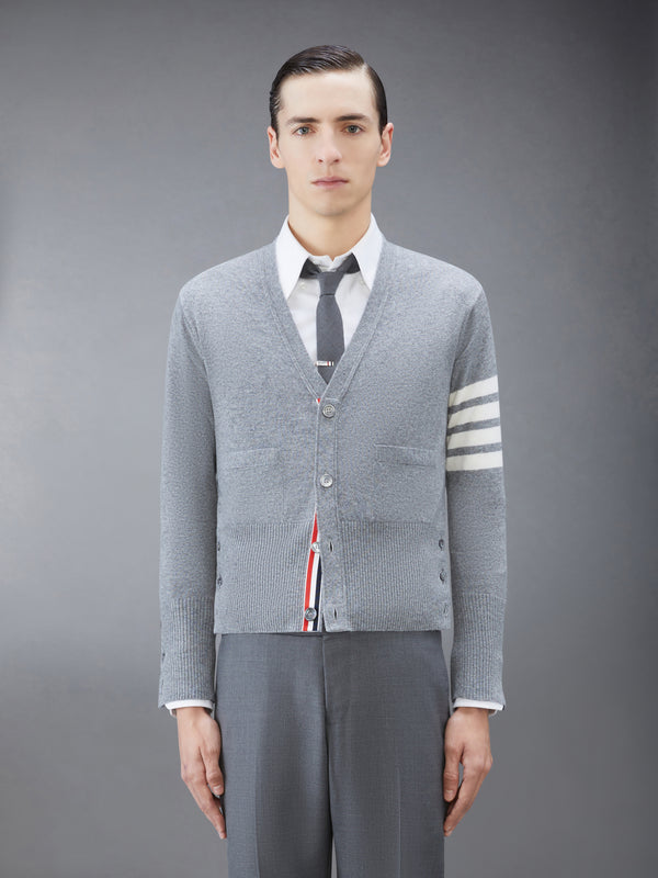CLASSIC CASHMERE 4-BAR V-NECK CARDIGAN - featured image