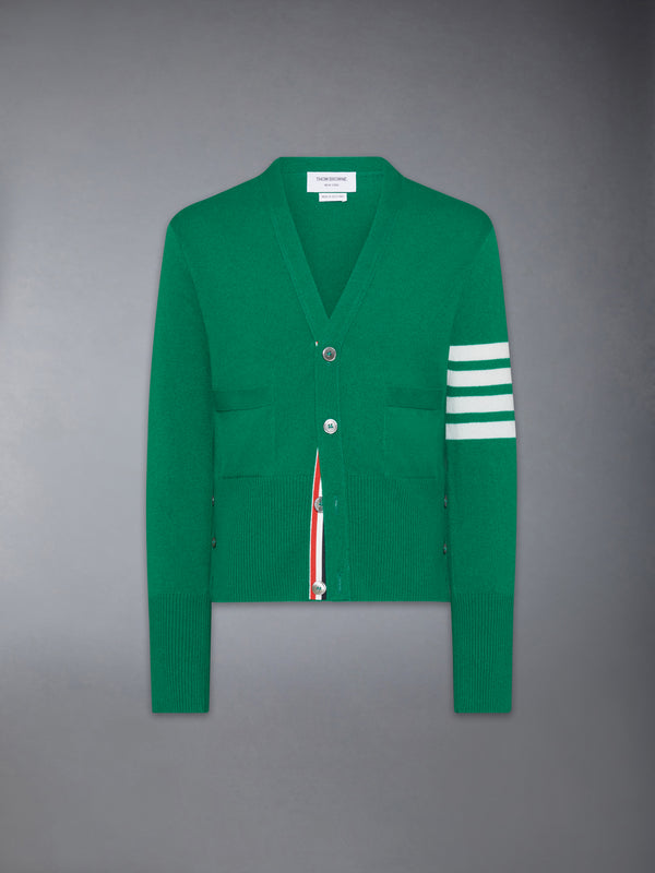 CLASSIC CASHMERE 4-BAR V-NECK CARDIGAN - featured image