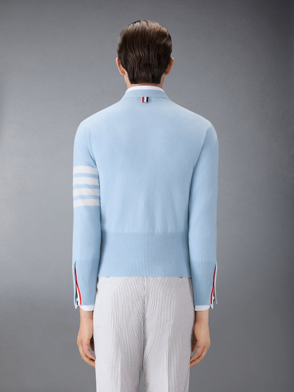 CLASSIC CASHMERE 4-BAR V-NECK CARDIGAN - image 2