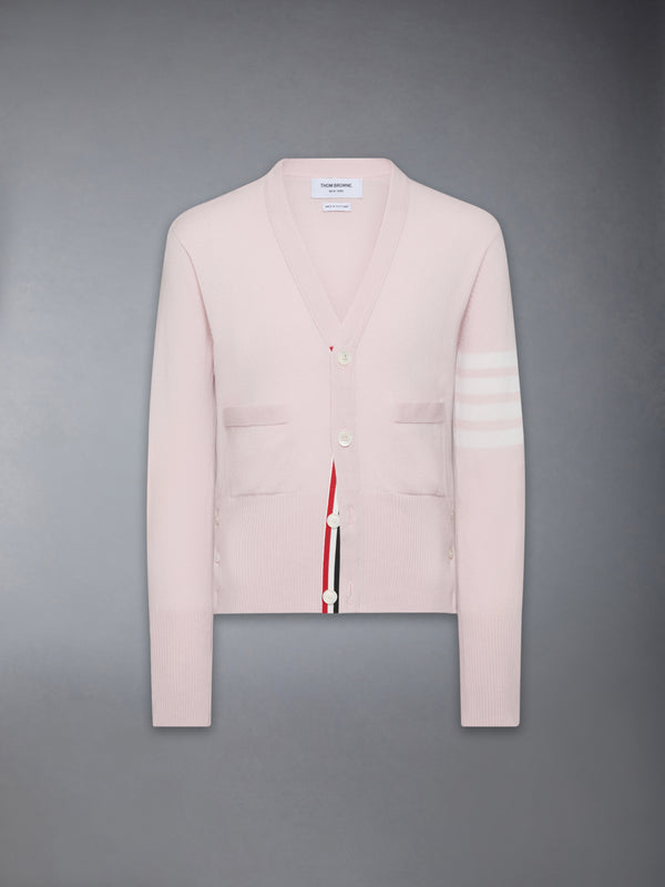 CLASSIC CASHMERE 4-BAR V-NECK CARDIGAN - featured image