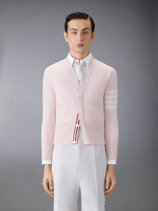 CLASSIC CASHMERE 4-BAR V-NECK CARDIGAN - image 1