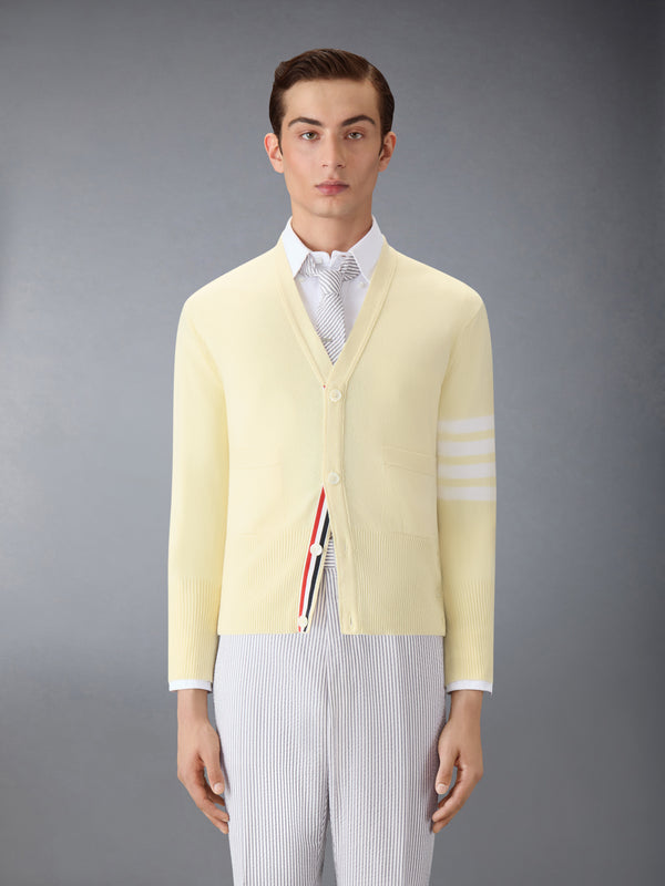 CLASSIC CASHMERE 4-BAR V-NECK CARDIGAN - image 1