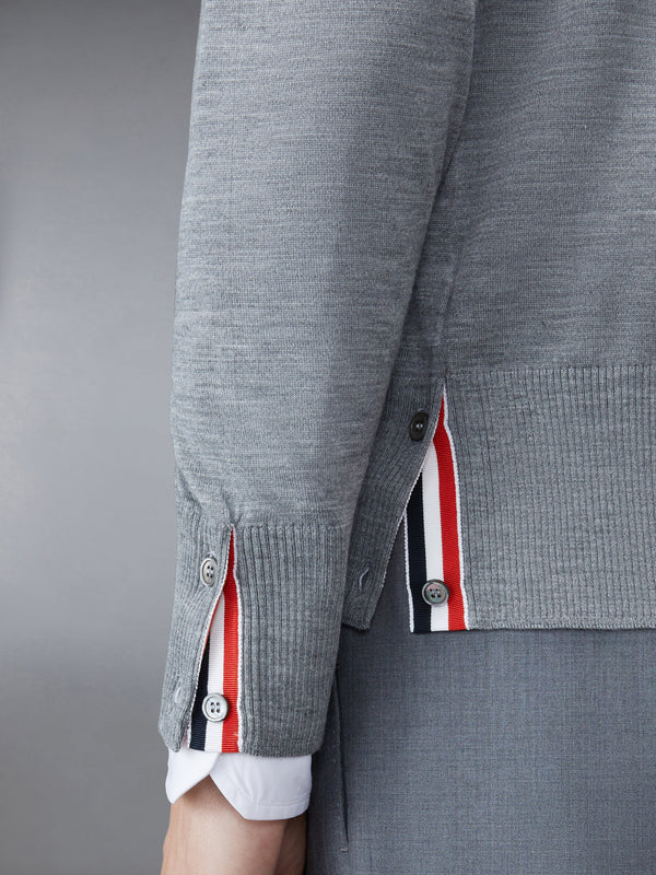 MERINO WOOL 4-BAR CLASSIC V-NECK CARDIGAN - image 5