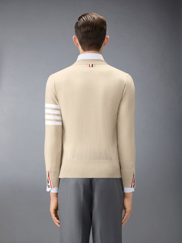 MERINO WOOL 4-BAR CLASSIC V-NECK CARDIGAN - image 2