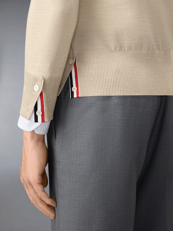 MERINO WOOL 4-BAR CLASSIC V-NECK CARDIGAN - image 4