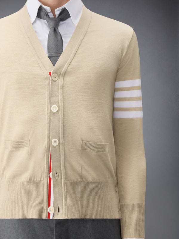 MERINO WOOL 4-BAR CLASSIC V-NECK CARDIGAN - image 5