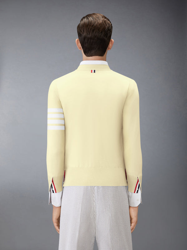 MERINO WOOL 4-BAR CLASSIC V-NECK CARDIGAN - image 2