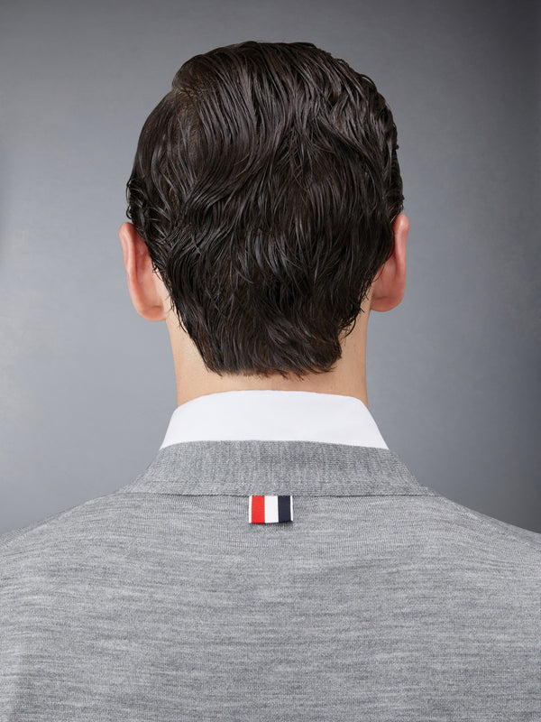 MERINO WOOL 4-BAR V-NECK CARDIGAN - image 5