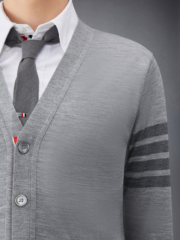 MERINO WOOL 4-BAR V-NECK CARDIGAN - image 6