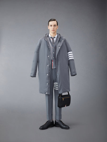 FUNMIX WOOL V-NECK CARDIGAN TONAL GREY