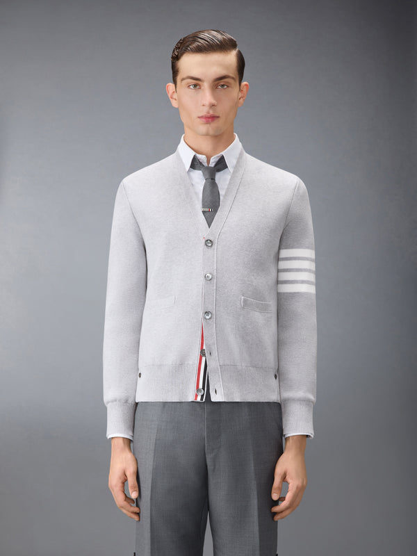 COTTON CREPE V-NECK CARDIGAN - image 1