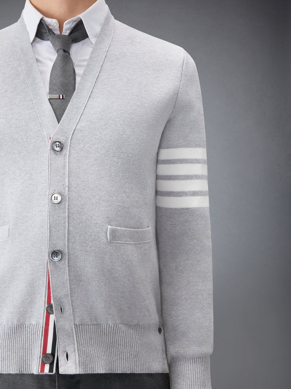 COTTON CREPE V-NECK CARDIGAN - image 5