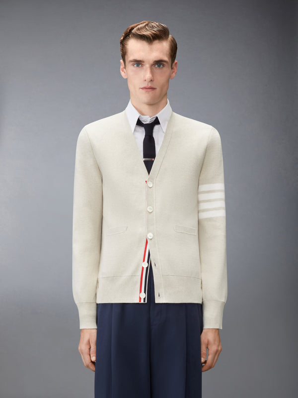 COTTON CREPE V-NECK CARDIGAN - image 1
