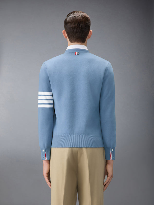 COTTON CREPE V-NECK CARDIGAN - image 2