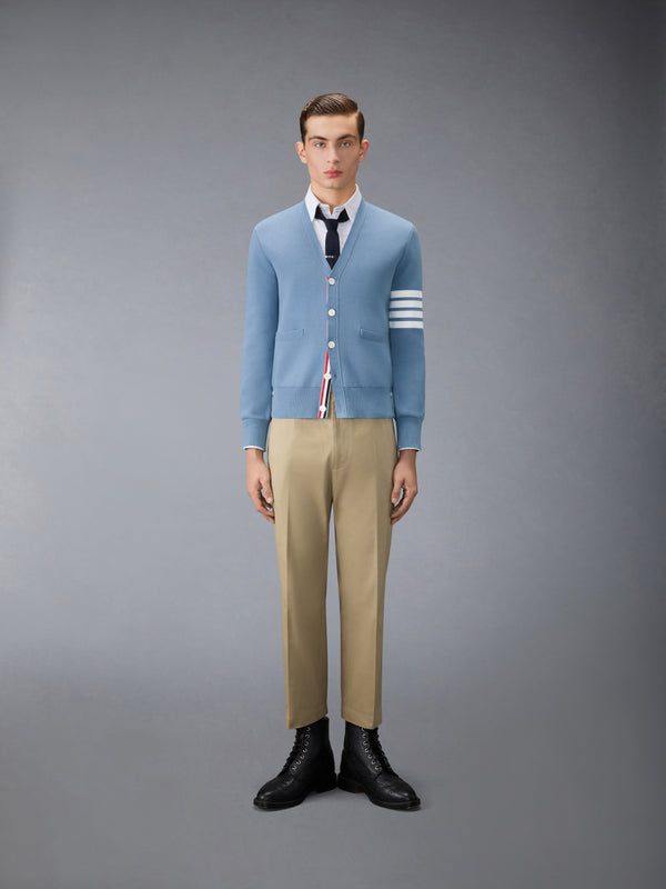 COTTON CREPE V-NECK CARDIGAN - image 3
