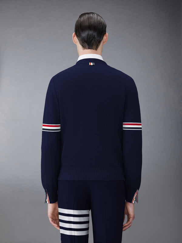 COTTON MILANO STITCH V-NECK CARDIGAN - image 2