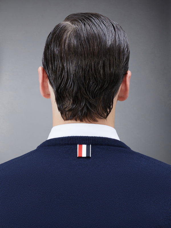 CASHMERE 4-BAR CREW NECK CARDIGAN - image 5