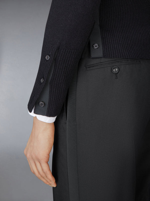 CASHMERE CLASSIC CREW NECK 4-BAR CARDIGAN - image 5