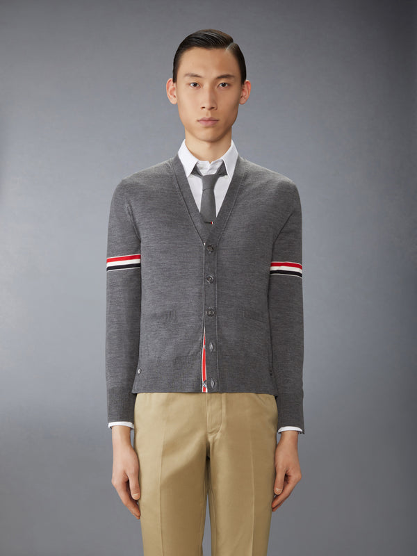 FINE MERINO WOOL RWB ARMBAND CARDIGAN - image 1