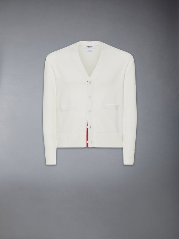 COTTON MILANO STITCH FLAG PATCH CARDIGAN - featured image