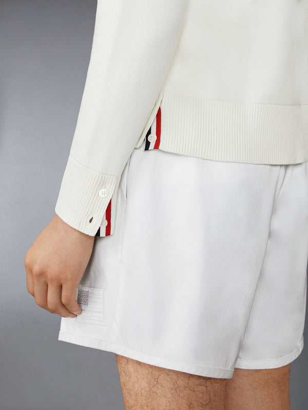 COTTON MILANO STITCH FLAG PATCH CARDIGAN - image 4