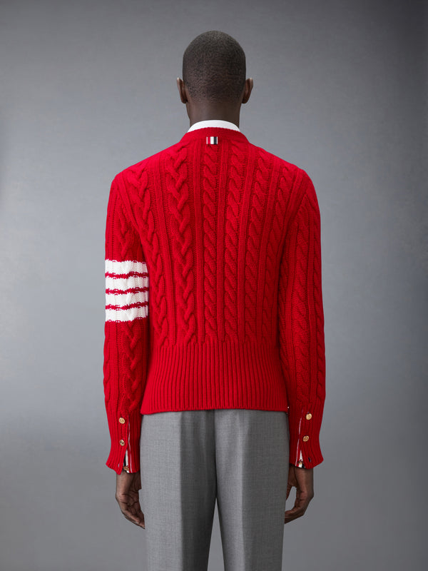 CLASSIC CASHMERE CABLE V-NECK CARDIGAN - image 2