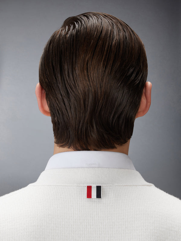 MILANO STITCH MERINO WOOL 4-BAR V NECK CARDIGAN - image 5