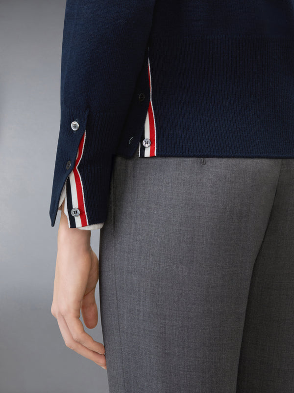 LUNAR NEW YEAR WOOL 4-BAR INTARSIA CARDIGAN - image 4